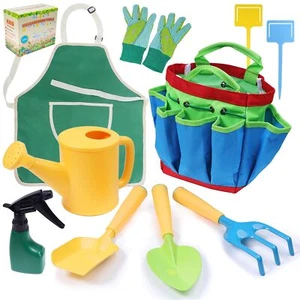 Gardening Tool Set Kids Gardening Tools Includes Sturdy Tote Bag Watering Can... - Picture 1 of 6