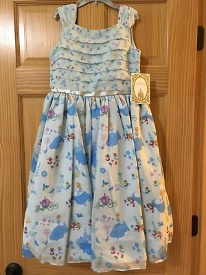 全新带标签 迪士尼商店 灰姑娘 时尚礼服 派对 女孩 尺寸 4,5/6,7/8 — 第 1/2 张图片