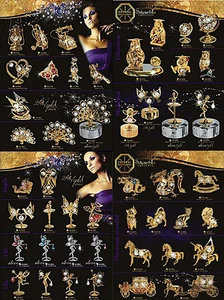 Swarovski Components Crystal Temptations dorato 24 K all'ingrosso - Foto 1 di 8