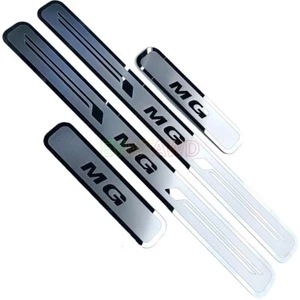 For MG 4 5 HS ZS EV 2024 Thin Stainless Car Door Sill Kick Plate Protector Cover - Picture 1 of 10