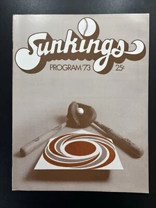 1973 El Paso Sun Kings Minor League Baseball Programm Scorekarte KURT RUSSELL SELTEN - Bild 1 von 1