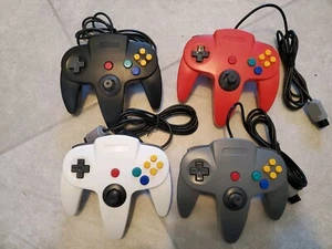 4pcs Nintendo 64 N64 Controller Video Game Console Gamepad Joystick Joypad Wired - Picture 1 of 3