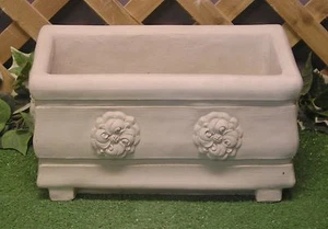 7027 Rectangle Fluer De Lis Planter Latex Fiberglass Production Mold Concrete - Bild 1 von 2