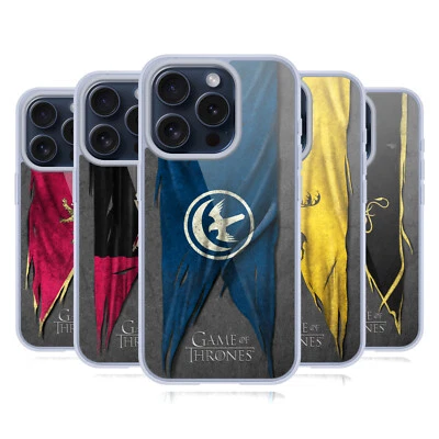 OFFICIAL HBO GAME OF THRONES SIGIL FLAGS SOFT GEL CASE FOR APPLE iPHONE PHONES - Image 1 of 4