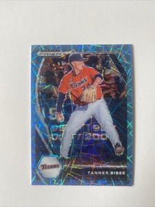 2021 Panini Prizm Draft Picks blue velocity  Tanner Bibee RC # PDP-156 Guardians