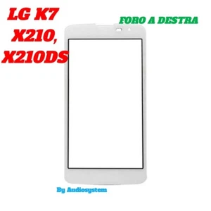 VETRO VETRINO ESTERNO DISPLAY LG OPTIMUS K7 X210 X210DS NO TOUCHSCREEN BIANCO - Foto 1 di 1