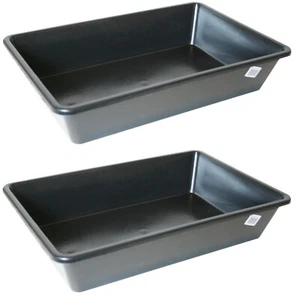 2x Ölauffangwanne 20L Ölauffangbehälter Kunststoffwanne Ölwanne Öl Auffangwanne  - Bild 1 von 3