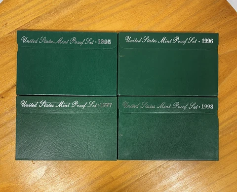 United States Proof Sets 1995-1998 Lot Cover