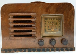 Crosley 1940s Tube Radio Short Wave Antique Model 14-AG Wooden - Parts/Restore - Picture 1 of 16