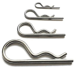 R CLIPS Gabelkopf Bremsbelagstift A2 EDELSTAHL 1mm 1,2mm 1,5mm Qualität UK Made - Bild 1 von 25