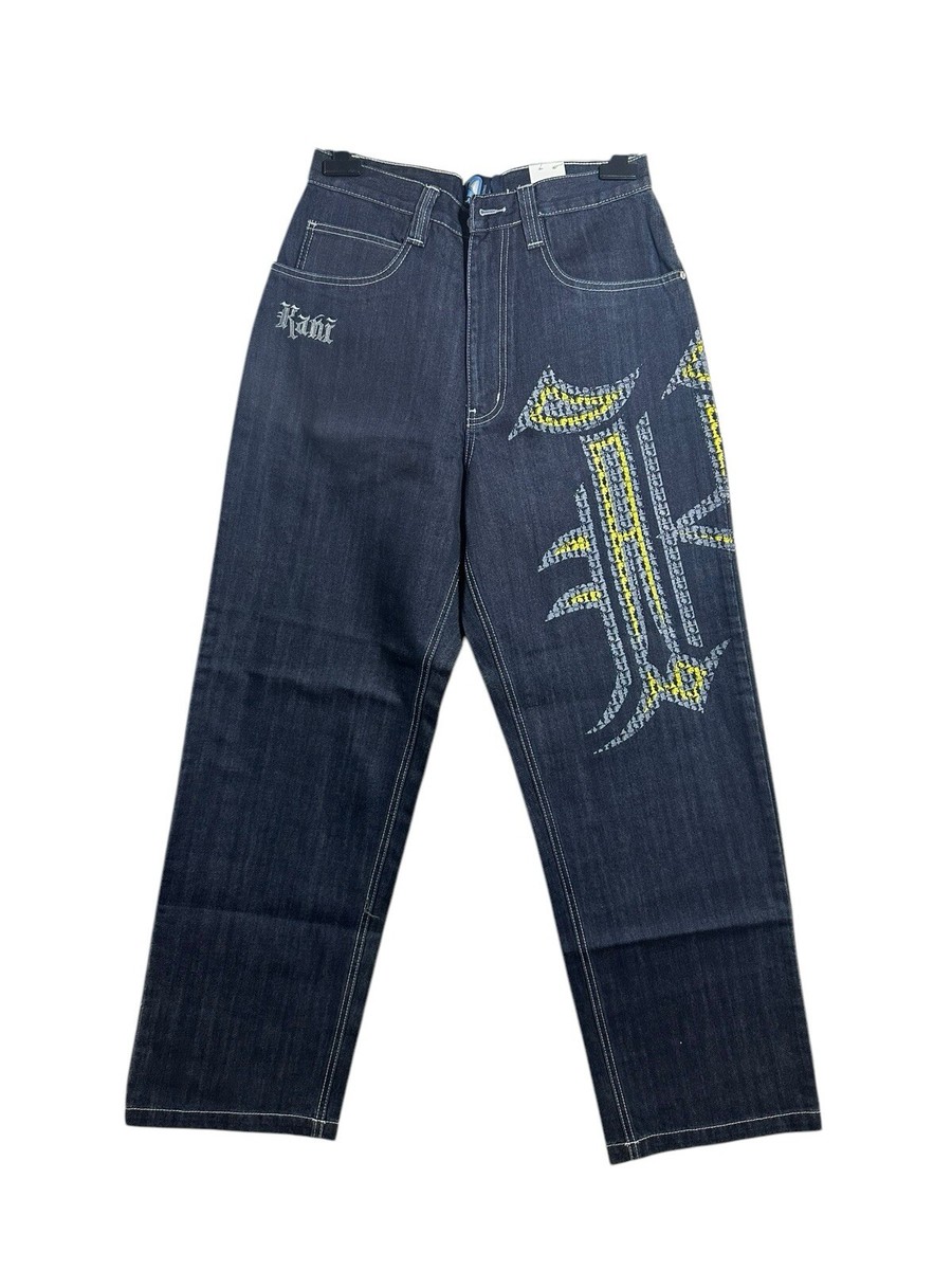 karl kani デニム Karl Kani] ストレッチ インパクト ワイド デニムパンツ | PEET