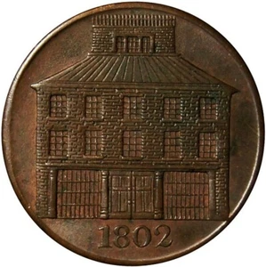 Irlanda. Token de medio centavo Dublin W. Binns (Ironmonger). DH 349 - Imagen 1 de 2