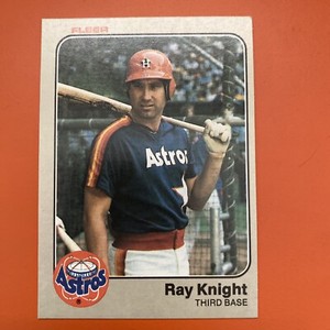 1983 Fleer  Ray Knight #453 Houston Astros Baseball Card NM+