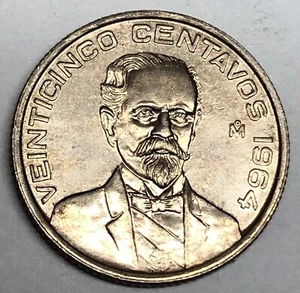# C621 MEXICO COIN, 25 CENTAVOS 1964 - Picture 1 of 2