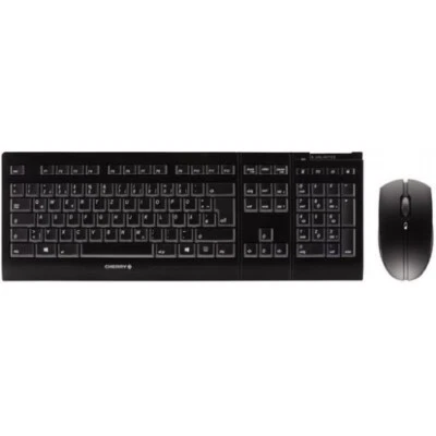 Cherry B.Unlimited 3.0 Desktop-Set (Tastatur + Maus) Deutsches Layout schwarz - Bild 1 von 3