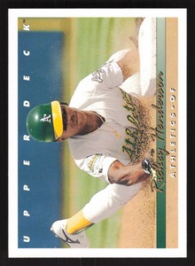 Rickey Henderson 1993 Upper Deck #136 Oakland Athletics b {0704