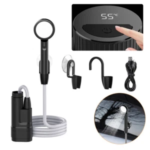 Tragbare Campingdusche Akku & Pumpe für Camping Garten Auto Hundedusche Outdoor - Imagen 1 de 27