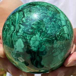Bola de cristal esfera de cuarzo malaquita natural de 2,52 lb recoge energía espiritual - Imagen 1 de 13