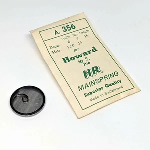 Muelle principal Howard 10s 796 .15 - HR a356a suizo nuevo en stock - Imagen 1 de 3
