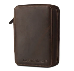 Leder Zigarrenetui für Herren Zigarrentasche Reise Zigarre Humidore braun Zigarrenhalter - Bild 1 von 7