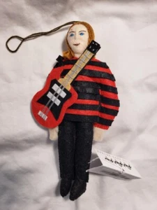 Kurt Cobain Ornament Hand Sewn Wool Felt Silk Road Bazaar - Picture 1 of 2