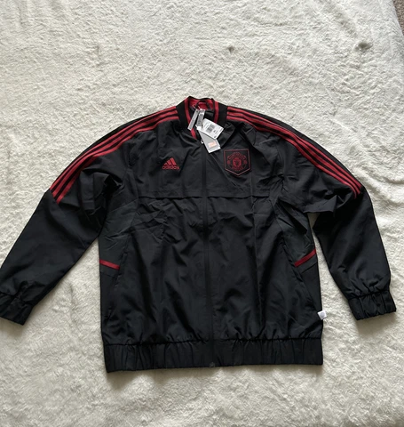 Adidas Manchester United 22/23 Anthem  Practice Track Jacket Men's Size XL NWT Cover