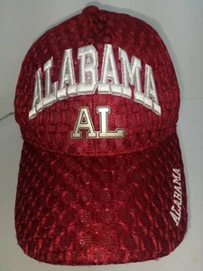 ALABAMA AL Baseball Cap Hat Crimson Adjustable Strapback Mesh Structured 6-Panel - Picture 1 of 7