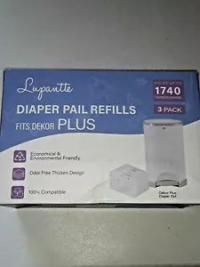 * Dekor PLUS Diaper Pail Refills Up to 1740 Diapers by Lupantte, 100% Compatible - Picture 1 of 10