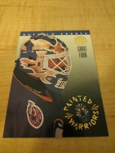 1993-94 Leaf Painted Warriors Grant Fuhr #5 of 10 Buffalo Sabres HOF - Picture 1 of 2
