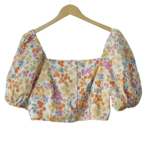 ~SS~ Size 16 PRINCESS HIGHWAY Natalie Top, Linen & Cotton - Cream - Picture 1 of 13
