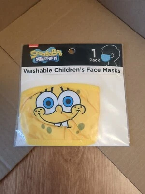 SpongeBob Schwammkopf waschbare Kindergesichtsmaske - Bild 1 von 2