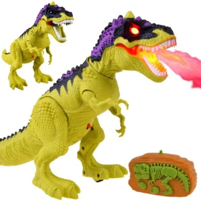 T-REX RC Dinosaurier funkgesteuert mit Fernbedienung atmet Rauch 31 cm - Bild 1 von 4