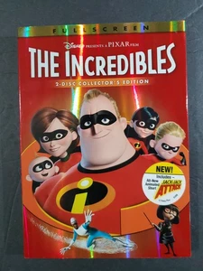 The Incredibles DVD Fullscreen 2 Disc Collector's Edition Slipcover Bonus Short - Foto 1 di 4