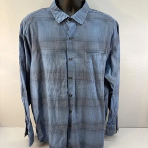 Tommy Bahama Hemd Herren XL Blau Gingham Kariert Pima Baumwolle Button Down - Bild 1 von 9