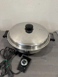 Núcleo de aceite de sartén eléctrica Saladmaster 11" de colección con tapa de vapor y cable de alimentación #7817 - Imagen 1 de 14