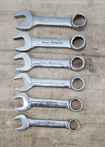 Snap-on 10pc Midget Combination Wrench Set OXIM710B INCOMPLETE (Missing 5) - Picture 1 of 15