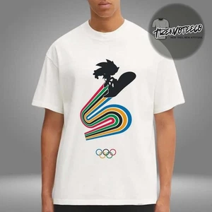 Sonic x Olympic Collab Speed On Ice Unisex T-Shirt - Picture 1 of 3