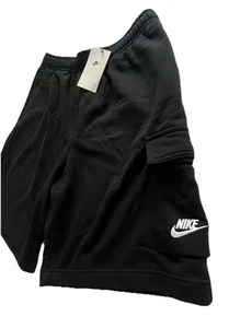 Nike Cargo Club Shorts Herren Größe LARGE L NSW SCHWARZ Urlaub Freizeitkleidung - Bild 1 von 19