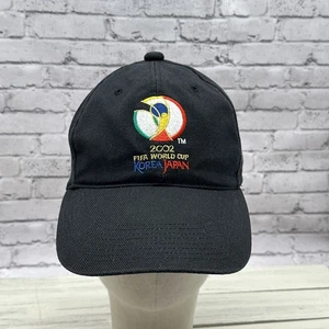 Cappello Berretto Vintage Coppa del Mondo FIFA Strapback Nero Logo Corea Giappone Calcio Regolabile - Foto 1 di 5