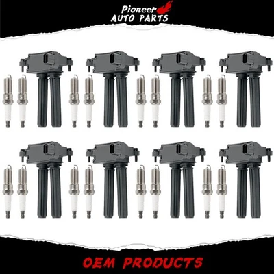 8X Ignition Coils+16X Iridium Spark Plugs for Jeep Dodge Durango RAM 1500  UF504 Foto 1 de 4