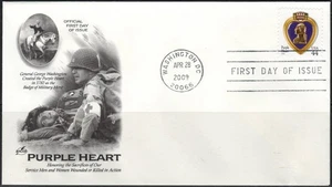 US Scott #4390, "Purple Heart", single on ArtCraft FDC, unaddressed. - Picture 1 of 1
