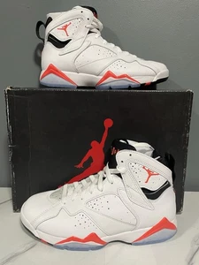 Talla 8 - Air Jordan 7 Retro Hombre Blanco-Infrarrojo CU9307-160 (Se envía ahora) Nuevo - Imagen 1 de 10