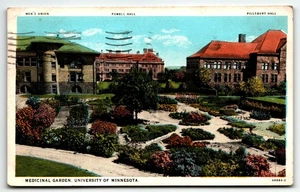 Postal Medicinal Garden University of Minnesota Minneapolis MN WB PM 1929 - Imagen 1 de 2