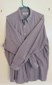 Brooks Brothers Dress Shirt Mens XL 17 Button Down Regent Supima Cotton Plaid - Picture 1 of 5