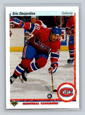 1990-91 Upper Deck #428 Eric Desjardins RC Montreal Canadiens - Image 1 of 2