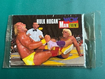 1995 Cardz WCW Evento Principal Sellado Promo Lucha Libre Paquete Ric Flair Hulk Hogan Foto 1 de 2