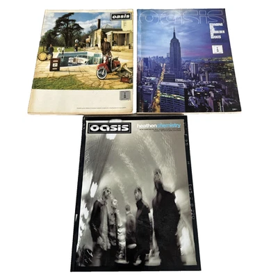 3 x Oasis Guitar Tab Books Be Here Now + SOTSOG + Heathen Chemistry - Image 1 of 4