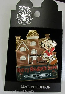 Disney WDW Happy Holidays Grand Floridian Resort & Spa Mickey Mouse Pin - Picture 1 of 2