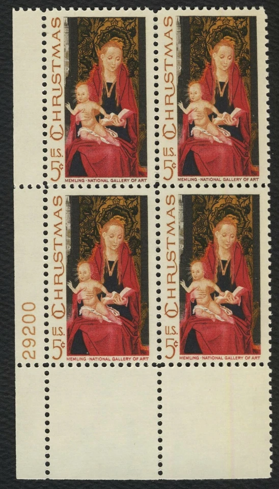 #1336 5c Madonna and Child, Plate Block [29200 LL] Mint **ANY 5=FREE SHIPPING** - Image 1 of 1