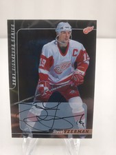 2000-01 In The Game Be A Player Signature Series Auto Steve Yzerman #114 Auto